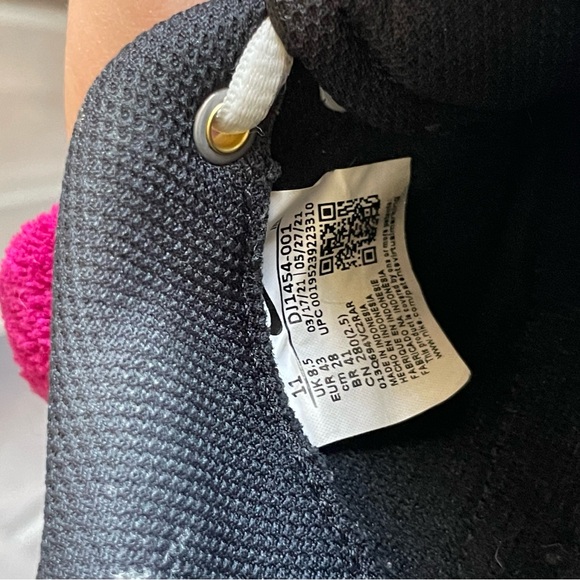 Nike X Serena Williams Court Legacy‎ Sneakers Black White Size 11 EURO 43 - Picture 9 of 10